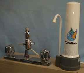Doulton Ceramic Drinking Water Filter using a single stage Doulton Ceramic Water Filter Candle